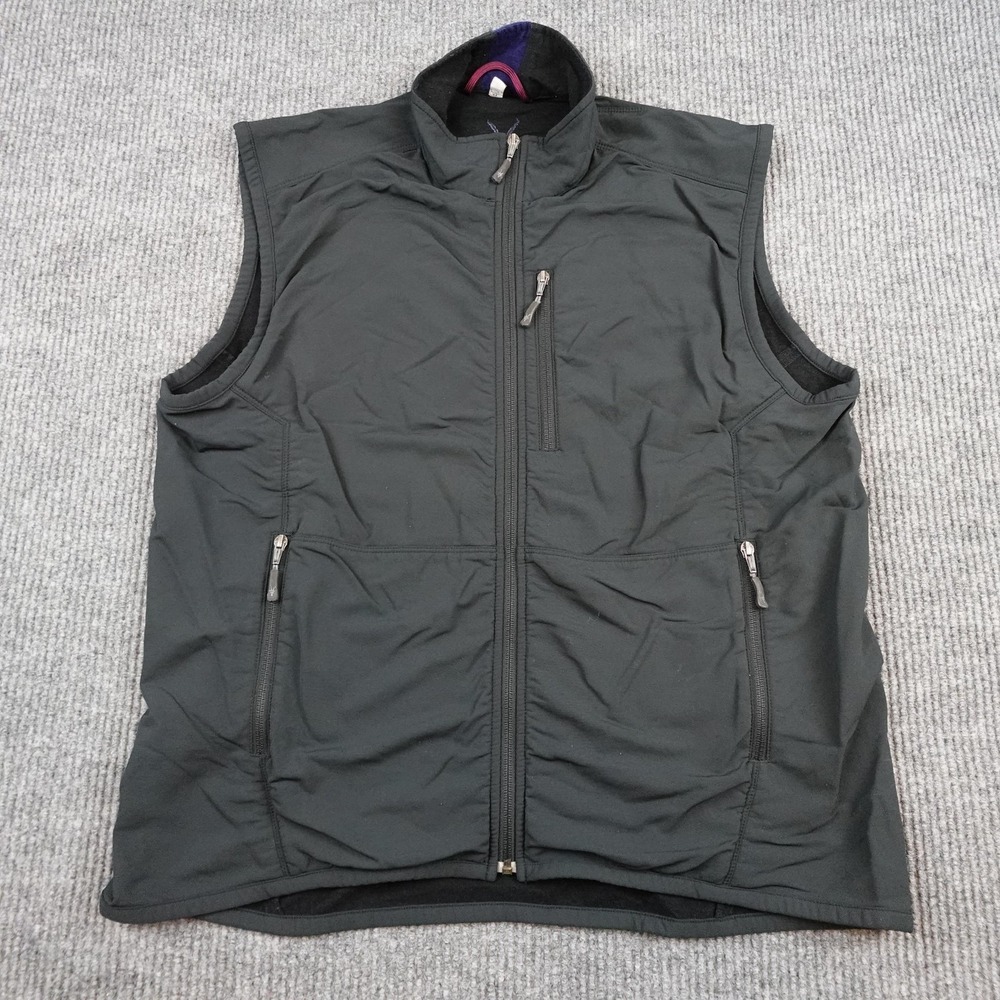 Ibex Climawool Lite Vest Mens XL Black Softshell Full Zip Outdoor Hiking